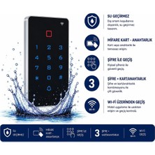 Sarkey SR-219 Mf-W Tuya Wifi Mifare Kart Şifre Okuyucu IP68 Dokunmatik Tuş Takımlı 13.56 Mhz