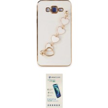 Marsilyan™- Galaxy J7 Kılıf Nova Işık Prime - Şeffaf Pasifik Cam Ekran Koruyucu