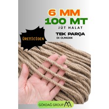 Empressco 6mm 100M Jüt Halat Dekor Ipi, Dayanıklı ve Şık Kullanım