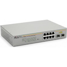 Allied Telesis AT-GS950/8 8-Port 10/100/1000T Gigabit + 2-Port Sfp Combo Web-Smart Yönetilebilir Akıllı Switch