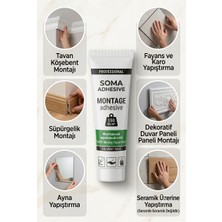 Primeaks Akrilik Montaj Yapıştırıcısı Sıvı Çivi Hızlı Yapıştırıcı - Solvent Içermez (Boyanabilir)