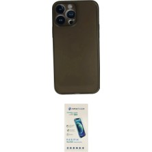 Marsilyan™- iPhone 13 Pro Max Kılıf Yadigar Yansıma Serisi - Şeffaf Pasifik Cam Ekran Koruyucu