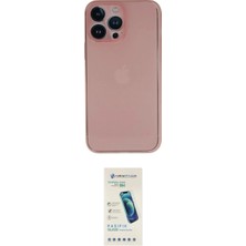 Marsilyan™- iPhone 13 Pro Max Kılıf Yadigar Yansıma Serisi - Şeffaf Pasifik Cam Ekran Koruyucu