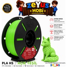 Zeyus Hobi Generic Pla Hs Hyper Speed Filament – Açık Yeşil | 1.75 mm | 1000 gr