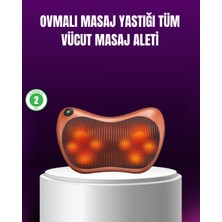 Armüz Ergonomik Derin Yoğurmalı Boyun Bel Sırt Masaj Cihazı Priz Çakmak Girişli
