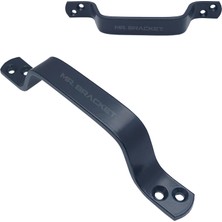 Mr.Bracket Dekoratif Siyah Çelik Tutma Kulpu 165MM - Dayanıklı Bina Bahçe Kapısı Okul Dış Mekan Metal Kapı Kolu