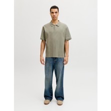 Jack & Jones Jjeharrıson Structure Polo Ss Ln Vetiver