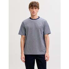 Jack & Jones Jprblualves Ss Tee Ln Maritime Blue