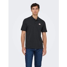 Only & Sons Onsdawson Reg Ss Polo Shırt Vd Jet Black