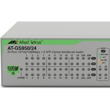 Allied Telesis AT-GS950/24 24-Port 10/100/1000T Gigabit + 4-Port Sfp Combo Web-Smart Yönetilebilir Kurumsal Switch