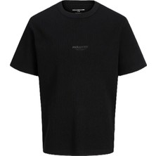 Jack & Jones Jcoclub Structure Tee Ss Crew Neck Black