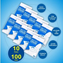Era Tanıtım 10 Paket 100'LÜ Klozet Kapağı Örtüsü Biyobozunur (Suda Çözünür) Tek Kullanımlık Kamp Okul Hastane