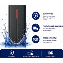 Sarkey SR-207 Em-W IP68 Rfıd Proximity Kart Okuyucu 125 Khz 10.000 Kullanıcı Kapasiteli Dış Ortam Geçiş Sistemi