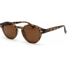 Toz Vintage Palvero Leopar Desenli Kahverengi Kemik Çerçeve Kahverengi Cam Vintage Retro Unisex Güneş Gözlüğü