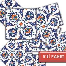Tink Kendinden Yapışkanlı Çini  Desenli Pvc Karo 10X10 cm 5’li Paket