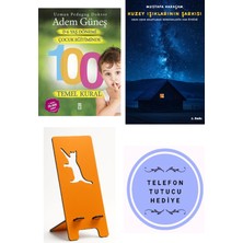 Timaş Yayınları 0-6 Yaş Çocuk Eğitiminde 100 Temel Kural - Imzalı - Adem Güneş + Kuzey Işıklarının Şarkısı + Telefon Tutucu