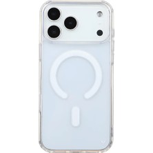 Casen iPhone 17 Pro Magsafe Destekli Premium Darbe Emici Sert Şeffaf Telefon Kılıfı
