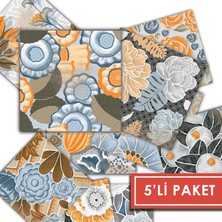 Tink Kendinden Yapışkanlı Fas 5 Desenli Pvc Karo 20X20 cm 5’li Paket