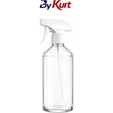 ByKurt Sprey Şişe 500 ml Şeffaf Boş Püskürtme Şişesi Temizlik ve Bitki Bakımı Için