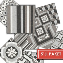 Tink Kendinden Yapışkanlı Fas 3 Desenli Pvc Karo 20X20 cm 5’li Paket