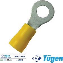 Tügen 4-6mm2 M10 Yuvarlak Kablo Ucu ( 1 Kutu 100 Adet )