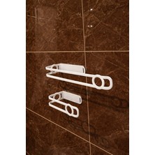 Edil Tasarım Havlu Askısı ,tuvalet Kağıtlığı,2 Ürün Birlikte Banyo,kendinden Yapışkanlı,montaj Gerektirmez