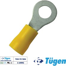Tügen 4-6mm2 M12 Yuvarlak Kablo Ucu ( 1 Kutu 100 Adet )