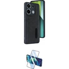 Marsilyan™- Redmi 15C 4g Kılıf Yörünge Işık Serisi - Siyah 3D Antistatik Cam Ekran Koruyucu