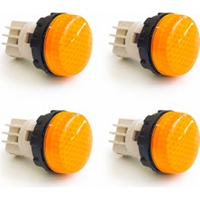 Emas Sinyal Lambası Korumalı Ledli Ø22 mm 230V Ac (4 Adet)