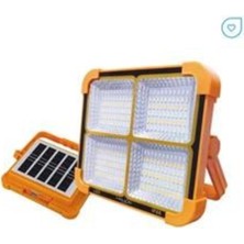 Helios 200W Solar Şarjlı Smd Projektör, Beyaz Işık (Hs 4016)