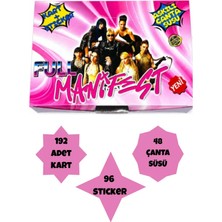 Manifest Koleksiyon Kartları-Mega Kutu 48 Mini Kutu 192 Kart 96 Sticker 48 Çanta Süsü Seti