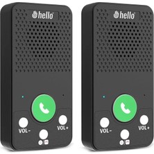 Hello D10A 1000 Mah Şarjlı Interkom Kapalı Devre Konuşma Sistemi