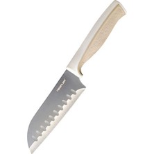 Neoflam Fika Mıcroban Santoku Bıçak Bej 13CM