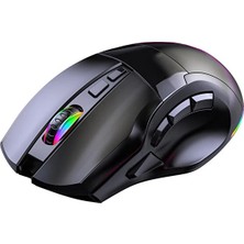 Preo MG31 Bluetooth+Wireless Rgb LED Rechargeable 9d Macro Keys Gaming Mouse