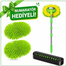 Al-tech Bilişim Mikrofiber Araba Yıkama Fırçası, Çiziksiz Temizleme, Uzun Saplı Temizlik, Araba Karavan, Kamyon, Suv Rv Ev Için