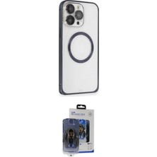 Marsilyan™- iPhone 15 Pro Max Kılıf Ahenk Işık Serisi - Siyah Vanessa Magic Cam