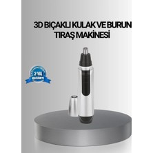 Armüz Kişisel Burun ve Kulak Tıraş Makinesi 3D Kavisli Bıçak ve Kompakt Tasarım