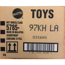 Hot Wheels Kısa Karton 72'li Kutu 5785-97KHLA