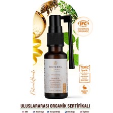 Bioterra Organik Propolis, Kekik, Karanfil, Nane, Limon Yağlı Doğal Boğaz Spreyi 20 ml – Ferahlatıcı ve Koruyucu