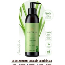 Bioterra Organik Aloe Vera Jeli 250 ml Saç Yüz ve Vücut İçin Nemlendirici Güneş Yatıştırıcı Jel