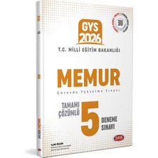 Data Yayınları Data 2026 GYS Milli Eğitim Bakanlığı Memur Tamamı Çözümlü 5 Denem