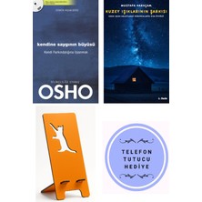 Butik Kendine Saygının Büyüsü Kendi Farkındalığına Uy... - Osho + Kuzey Işıklarının Şarkısı + Telefon Tutucu