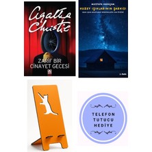 Altın Kitaplar Zarif Bir Cinayet Gecesi - Agatha Christie + Kuzey Işıklarının Şarkısı + Telefon Tutucu