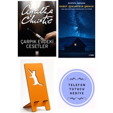 Altın Kitaplar Çarpık Evdeki Cesetler - Agatha Christie + Kuzey Işıklarının Şarkısı + Telefon Tutucu
