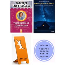 Altın Kitaplar Yaşadıklarım ve Düşlediklerim - Gülten Dayıoğlu + Kuzey Işıklarının Şarkısı + Telefon Tutucu