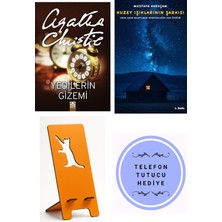 Altın Kitaplar Yedilerin Gizemi - Agatha Christie + Kuzey Işıklarının Şarkısı + Telefon Tutucu