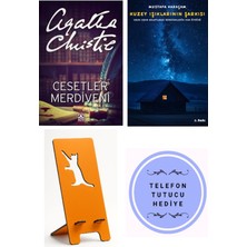 Altın Kitaplar Cesetler Merdiveni - Agatha Christie + Kuzey Işıklarının Şarkısı + Telefon Tutucu