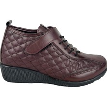 Matzeliger MZG260 Bordo Kadın Günlük Rahat Bot