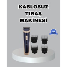 Armüz Çelik Bıçaklı Unisex Şarjlı Tıraş Makinesi – Sessiz Motor, Kablosuz ve Ayarlanabilir