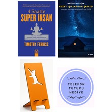 Altın Kitaplar 4 Saatte Süper Insan - Timothy Ferriss + Kuzey Işıklarının Şarkısı + Telefon Tutucu